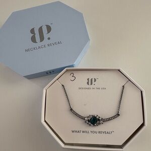 Bomb Party The Show Opener Necklace NK45747 Parabia Tourmaline Hematite Plating